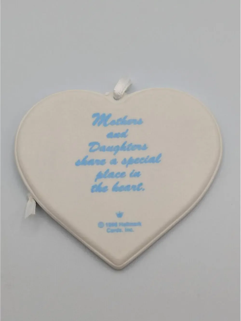Hallmark Keepsake Mother and Daughter 1998, Vintage Porcelain Christmas Ornament